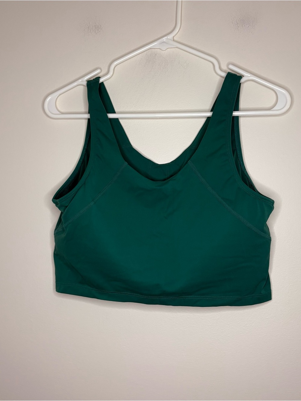 Natural Uniforms Womens Large Longline Comfort Sports Bra Teal Wire Free
